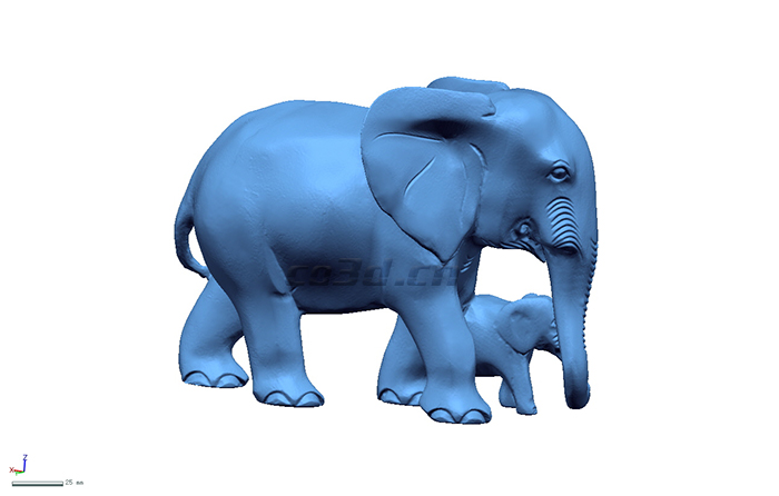 東南亞大象木雕三維掃描