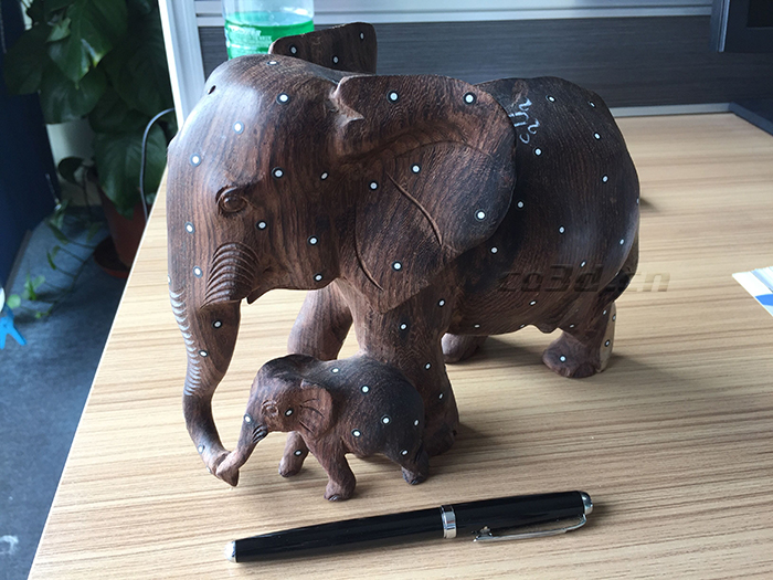 東南亞大象木雕三維掃描