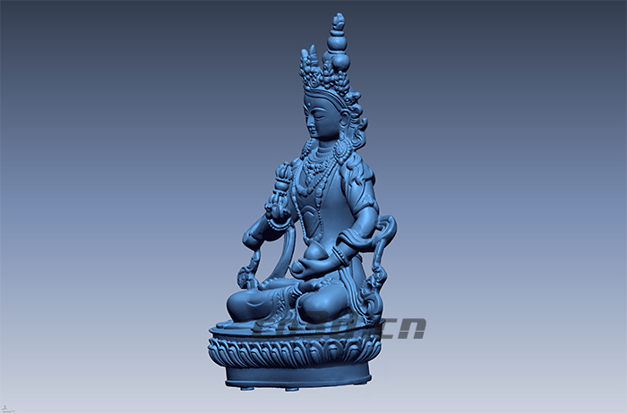 半透明精密佛像三維掃描