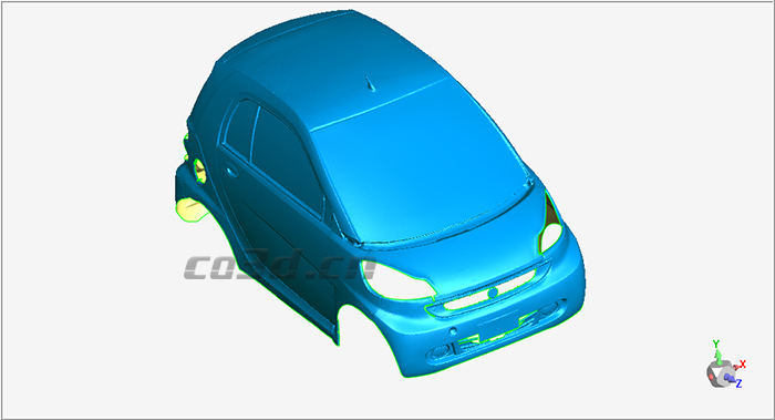 奔馳汽車(chē)逆向三維掃描