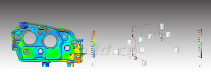 汽車(chē)前照燈外殼三維檢測(cè)