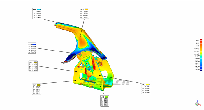 汽車手剎三維掃描