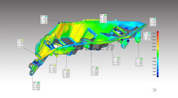 汽車(chē)前照燈外殼三維檢測(cè)