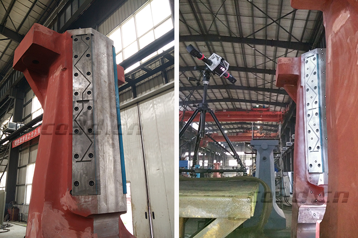 數(shù)控液壓模鍛錘三維檢測(cè)