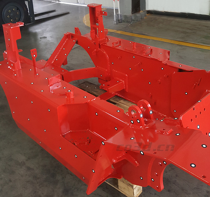 杭叉車(chē)身鑄件三維掃描